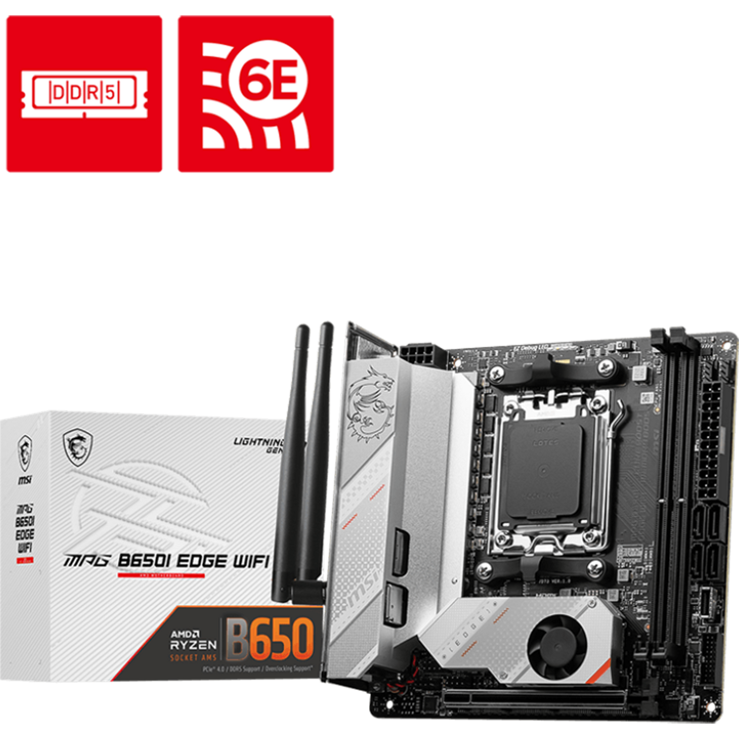 MSI MPG B650I Edge WiFi AM5 Mini-ITX Motherboard